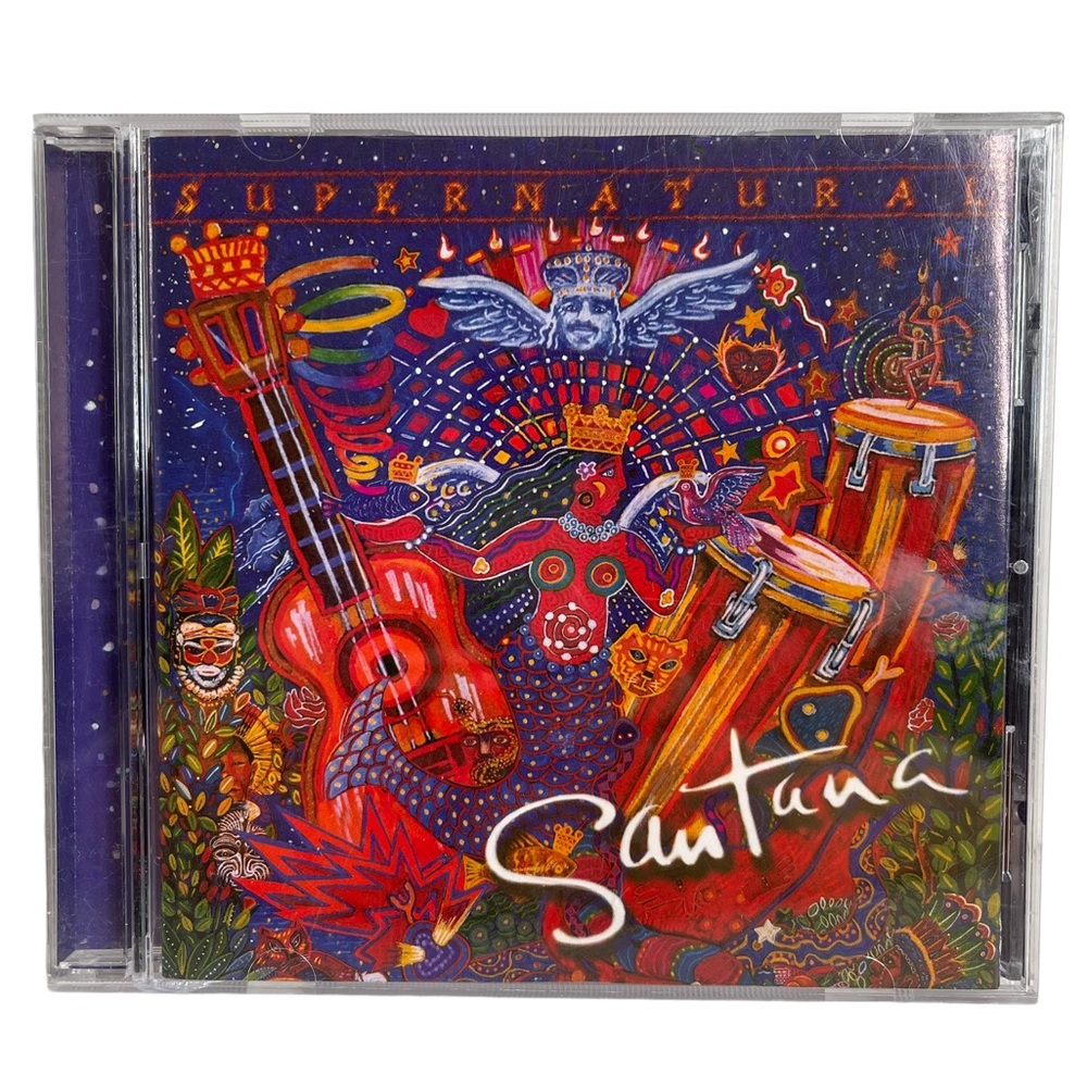 Santana Supernatural Music CD Arista Records Includes Song Lyrics Carlos Santana